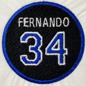 Full Coverage - Fernando Valenzuela 34 Memorial Patch Inspired Iron-on